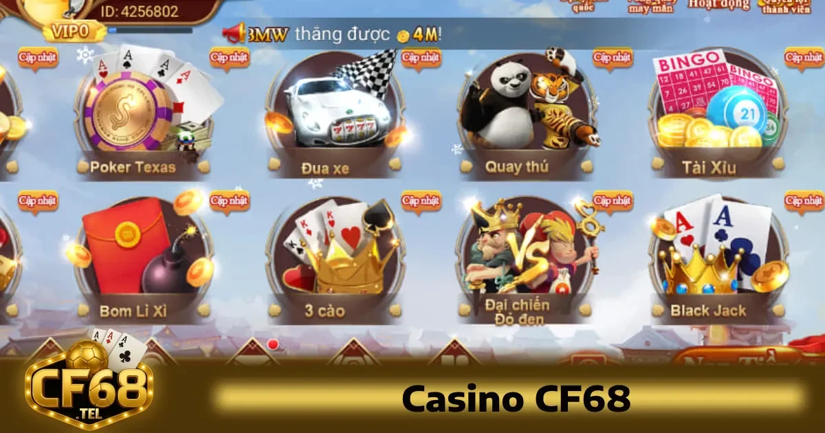 Casino CF68 5 Casino CF68 cung cấp các mức cược phù hợp với từng nhóm người chơi, từ người mới bắt đầu đến các cao thủ có kinh nghiệm chơi lâu năm.